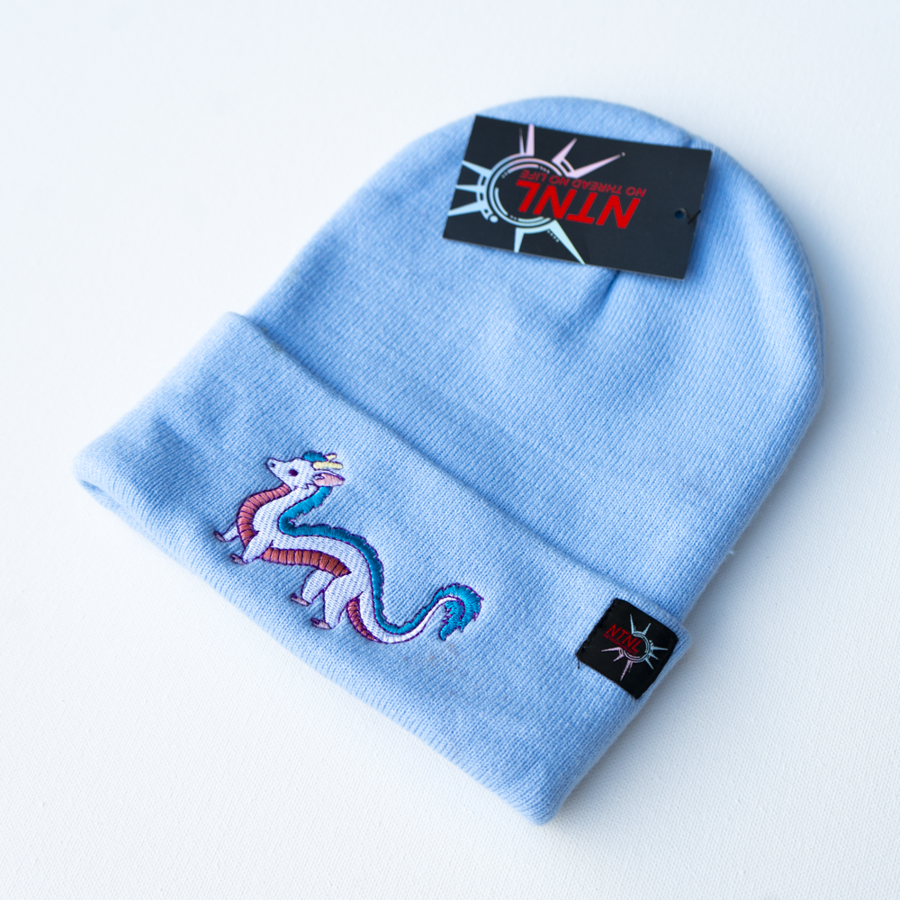 Water Dragon Embroidered Beanie
