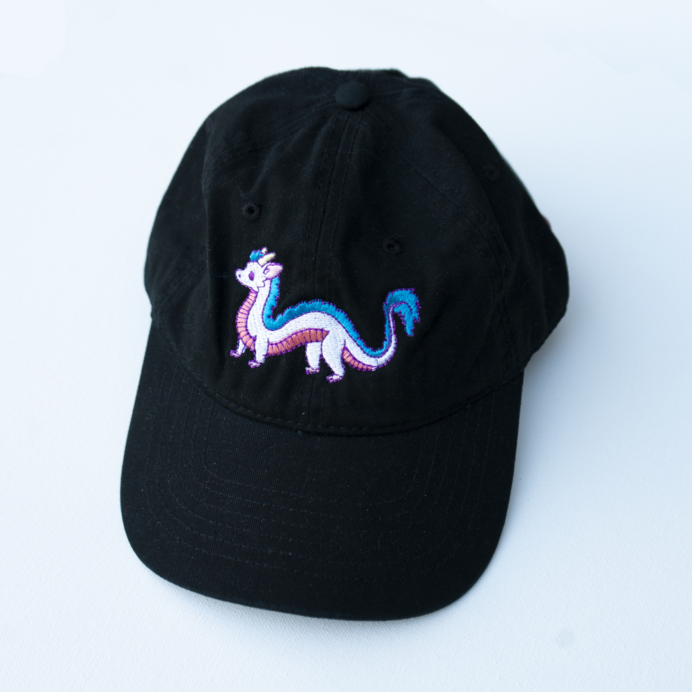 Water Dragon Embroidered Cap