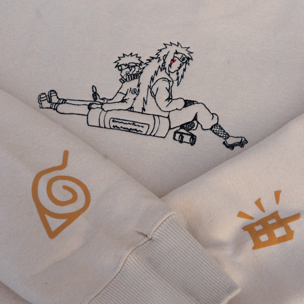 Ninja Embroidered Crewneck Sweater