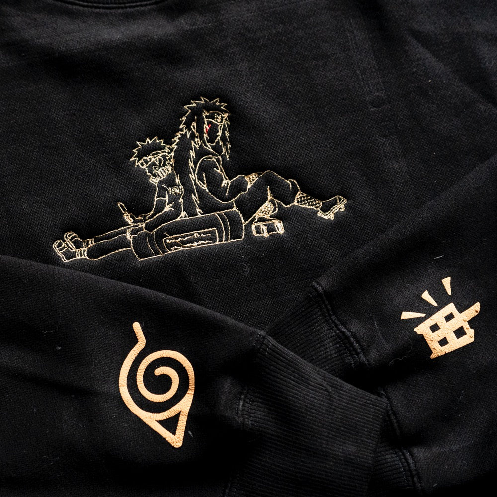 Ninja Embroidered Crewneck Sweater