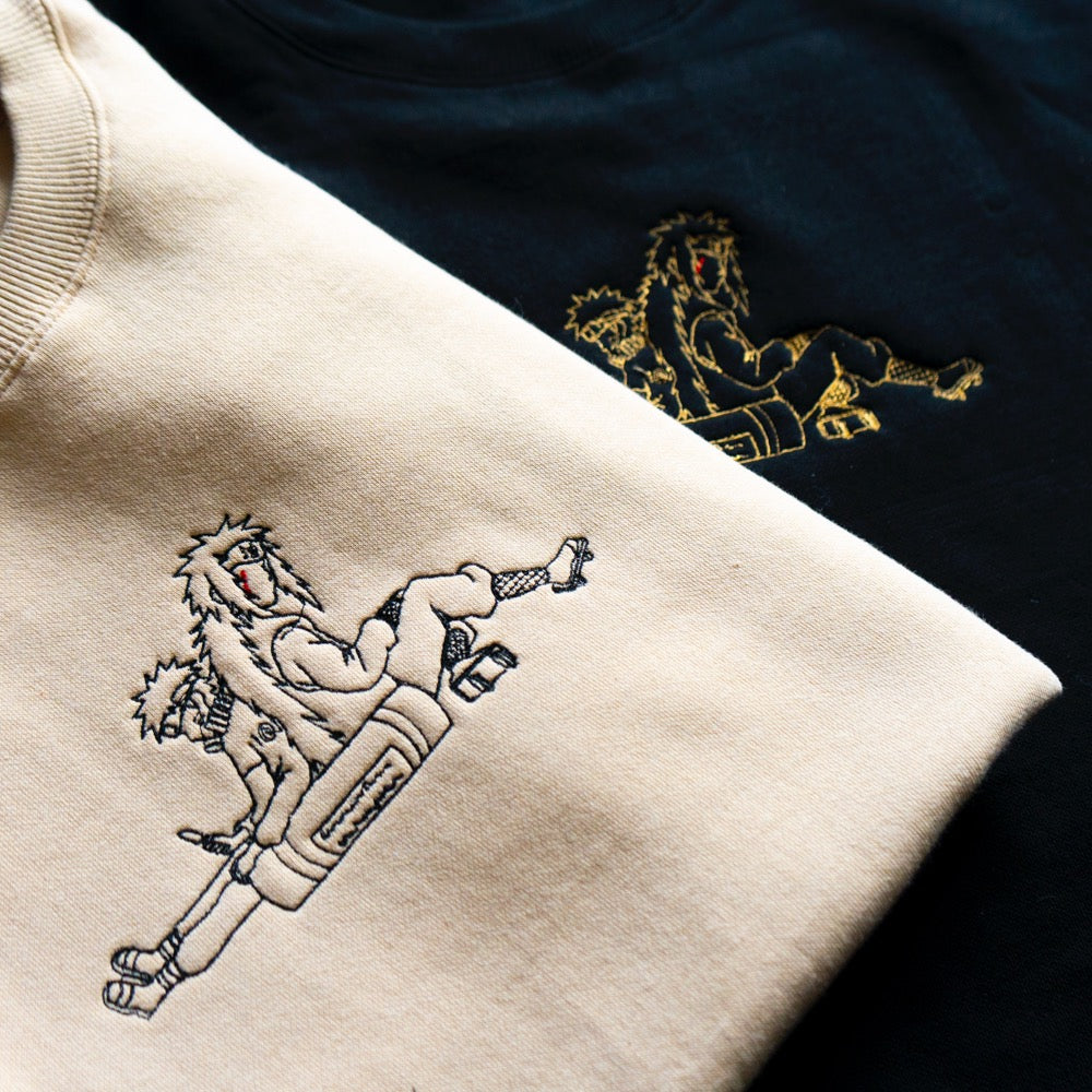 Ninja Embroidered Crewneck Sweater