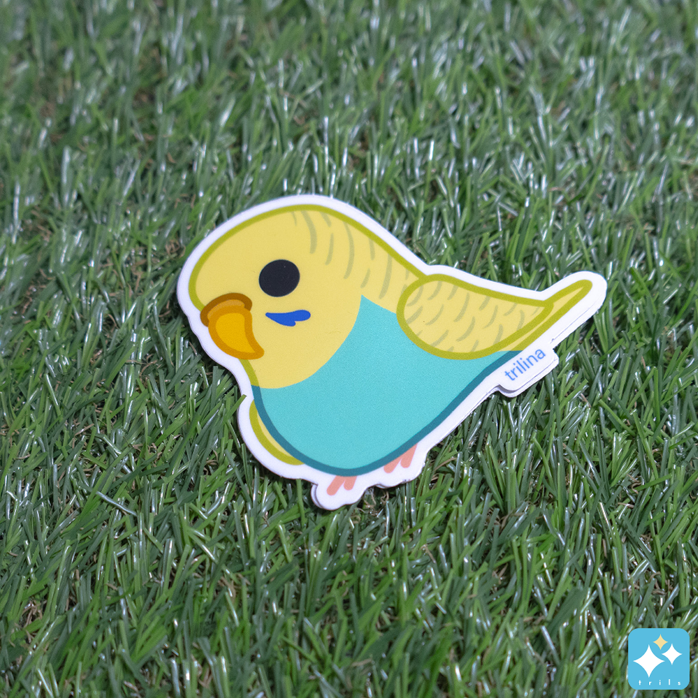 Budgie Stickers Weatherproof