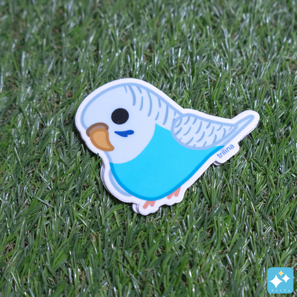 Budgie Stickers Weatherproof