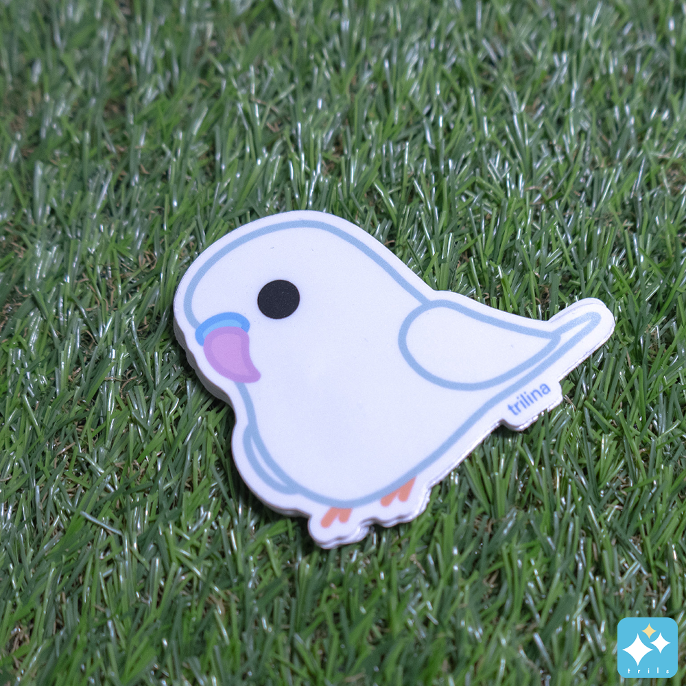 Budgie Stickers Weatherproof