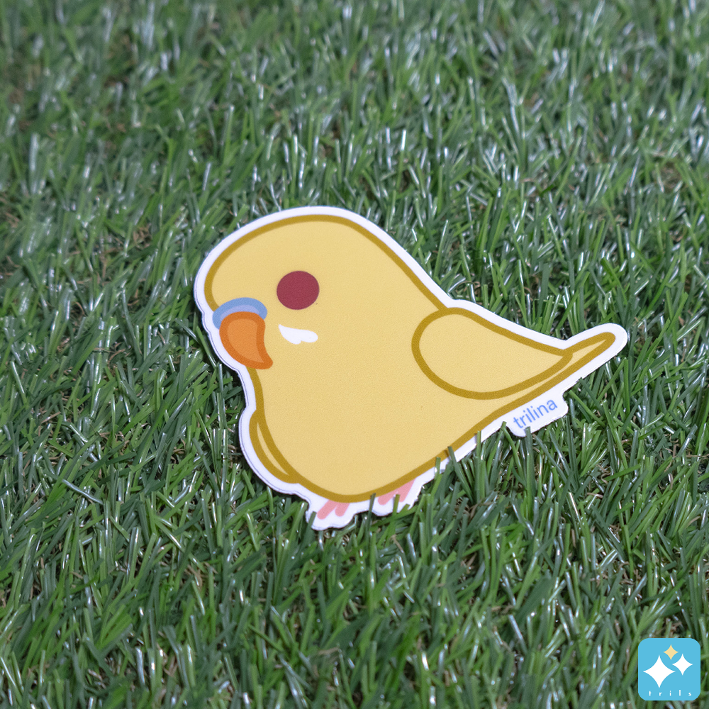 Budgie Stickers Weatherproof