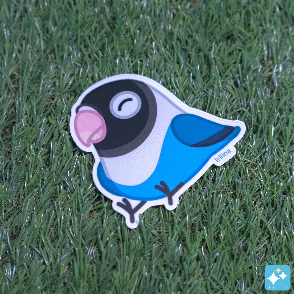 Lovebird Stickers Weatherproof