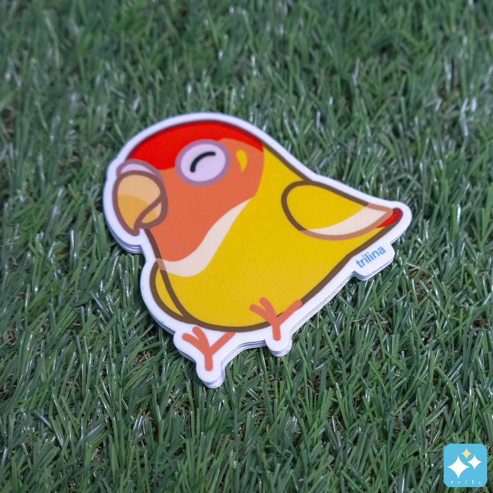 Lovebird Stickers Weatherproof