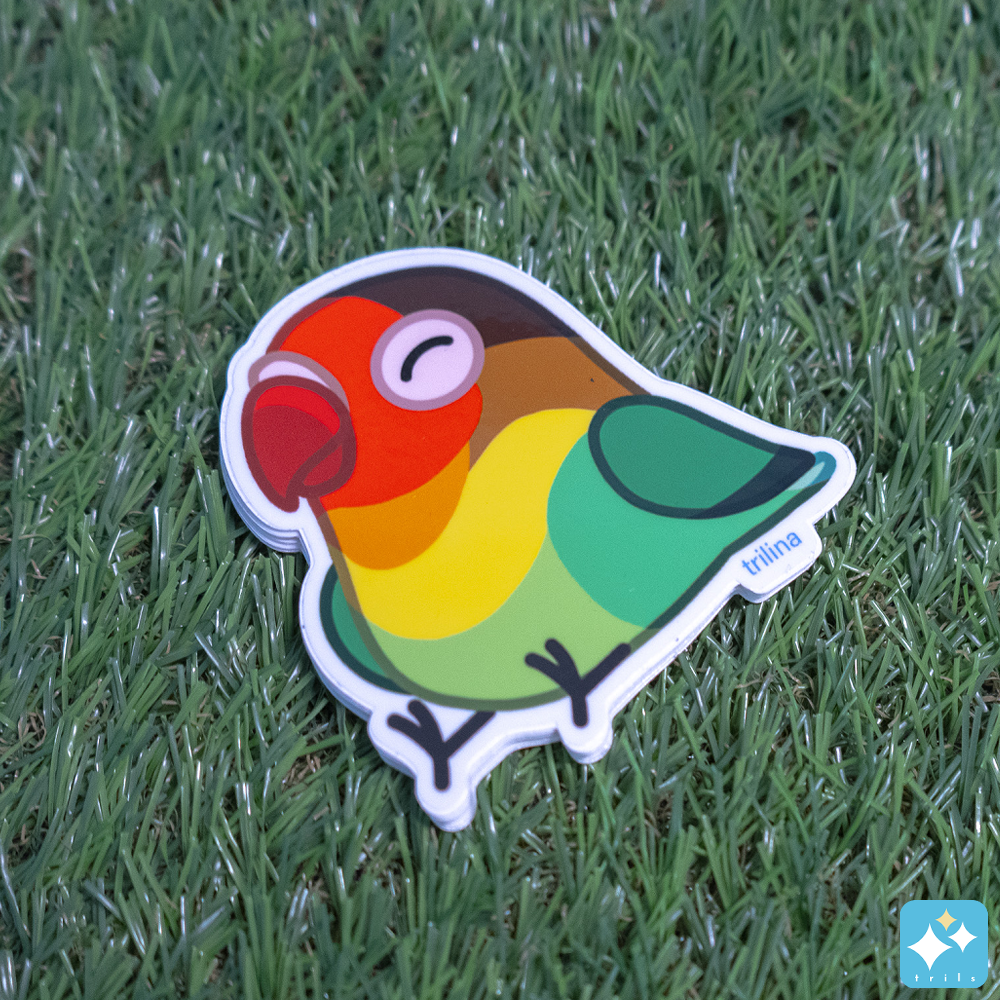 Lovebird Stickers Weatherproof