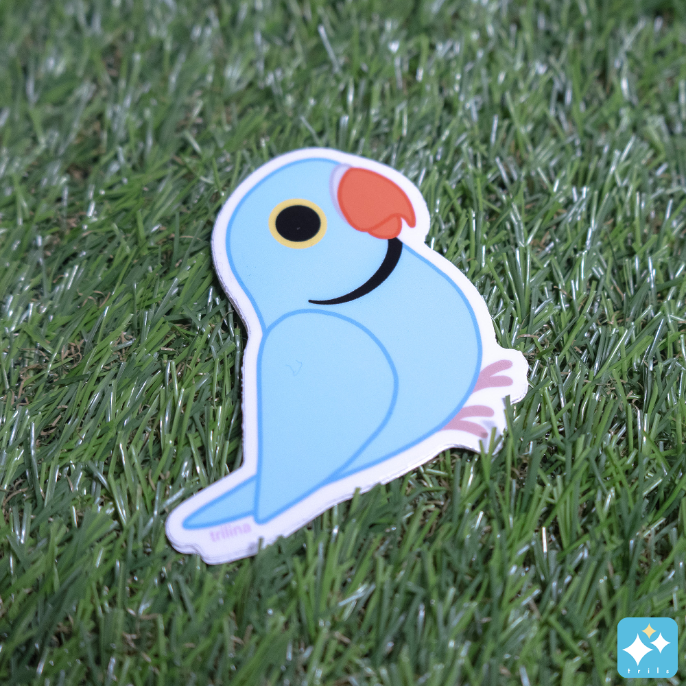 African Ringneck Weatherproof Sticker