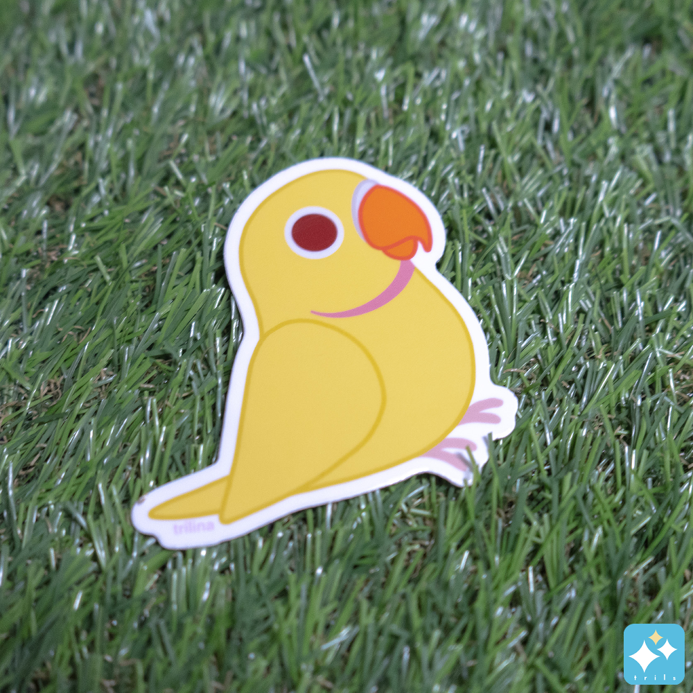 African Ringneck Weatherproof Sticker