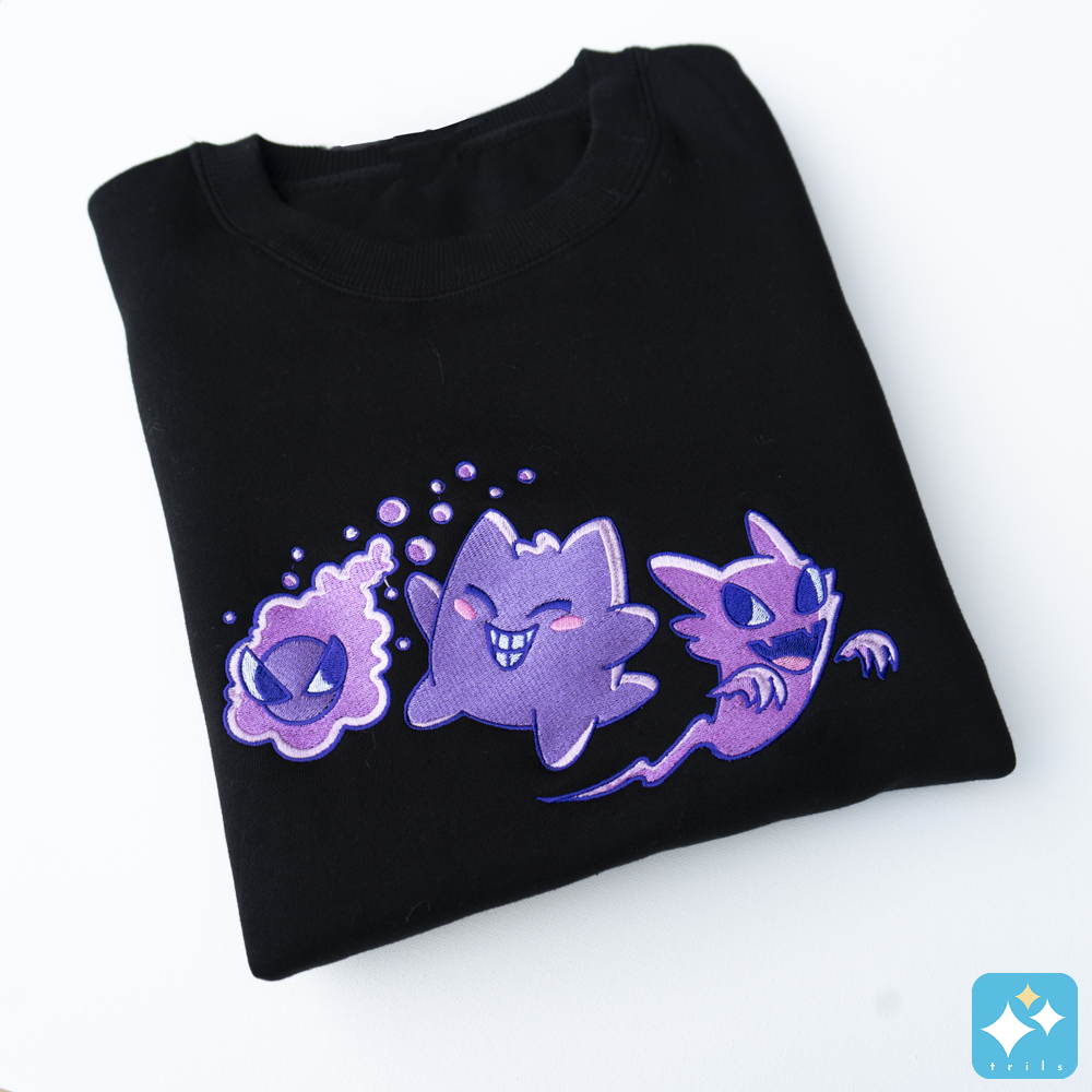 Ghost Trio Embroidered Crewneck Sweater