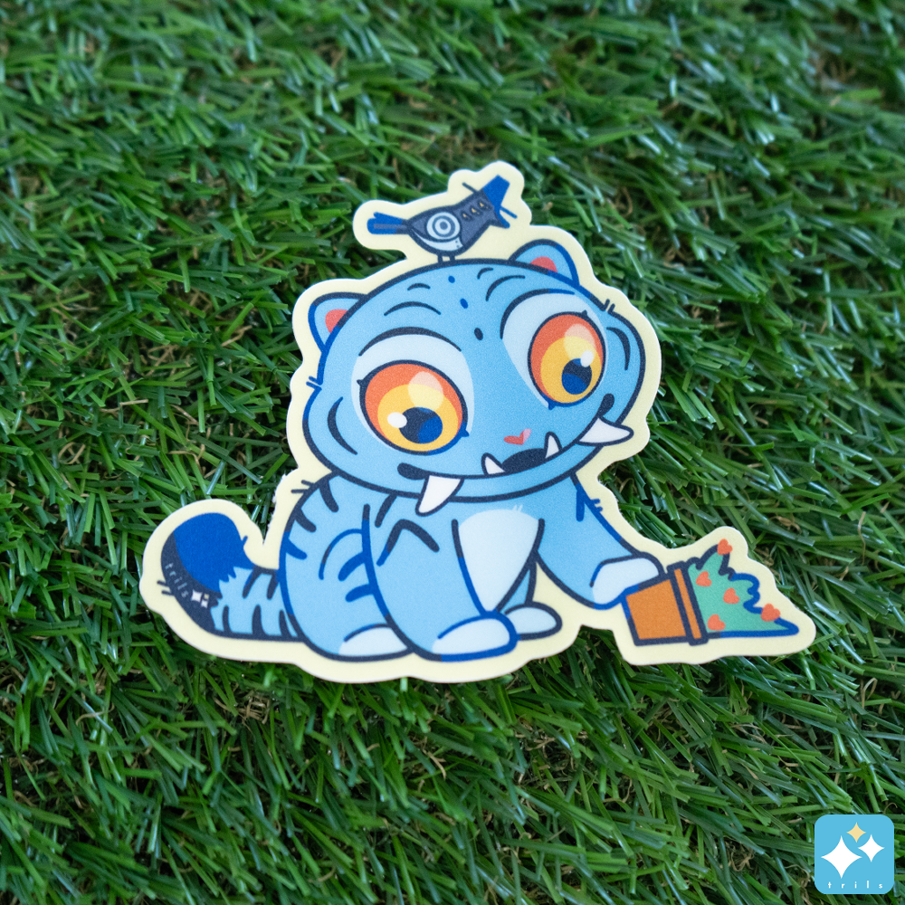 KPOP Demon Magpie and Tiger Stickers