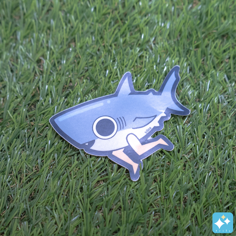 Leggy Fish Weatherproof Sticker