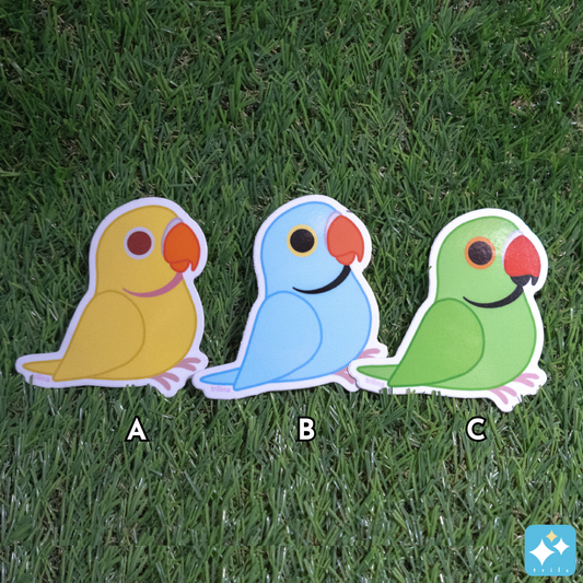 African Ringneck Weatherproof Sticker
