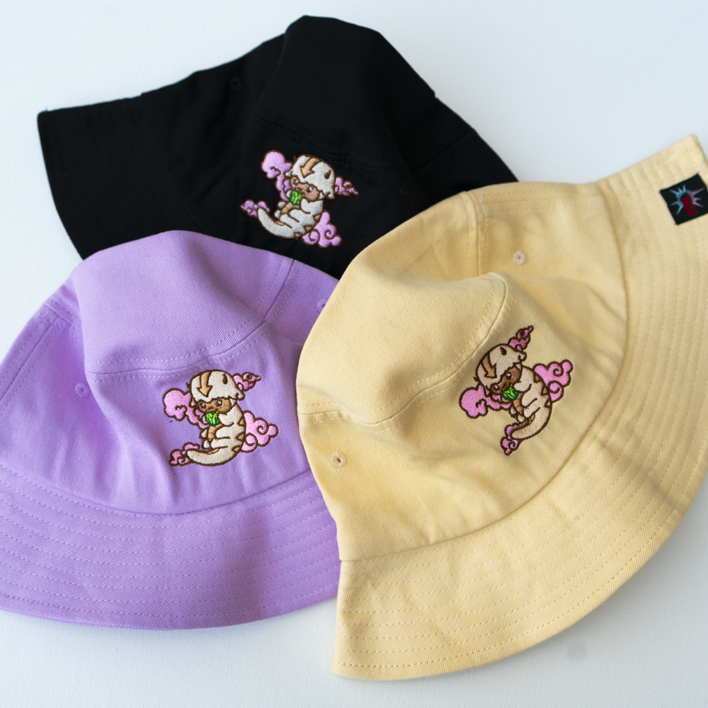 Cloud Bison Embroidered Bucket Hat