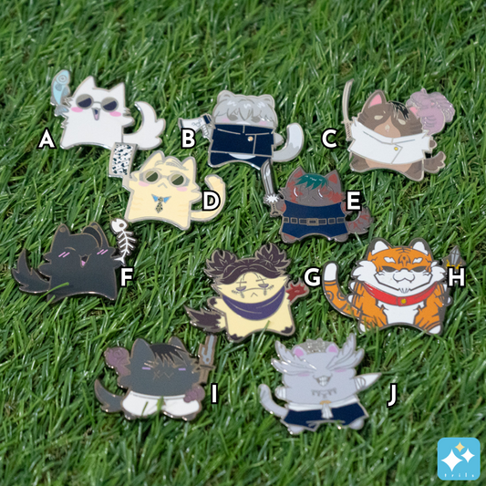 JJK Cats Best Friends Pins