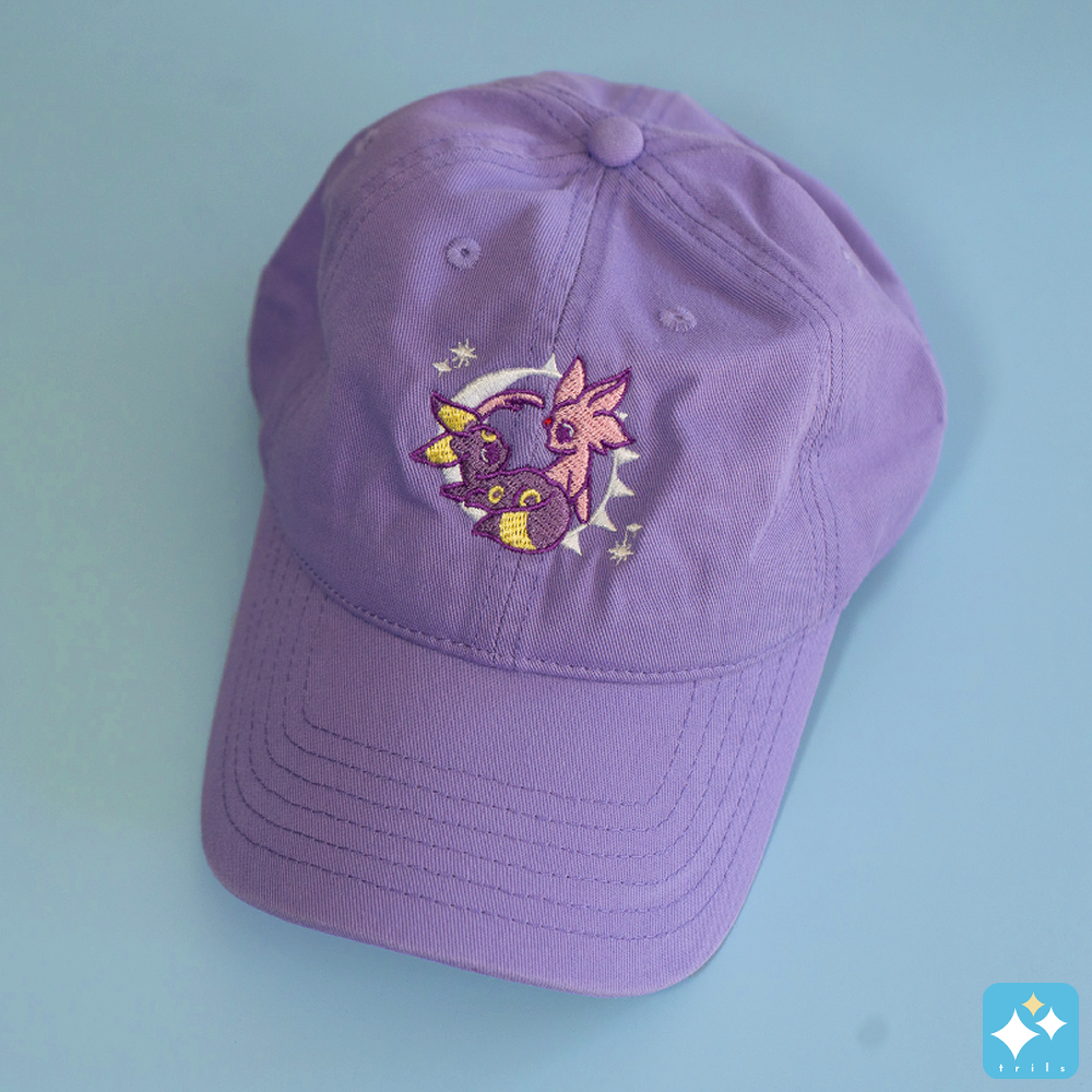 Sun and Moon Embroidered Cap