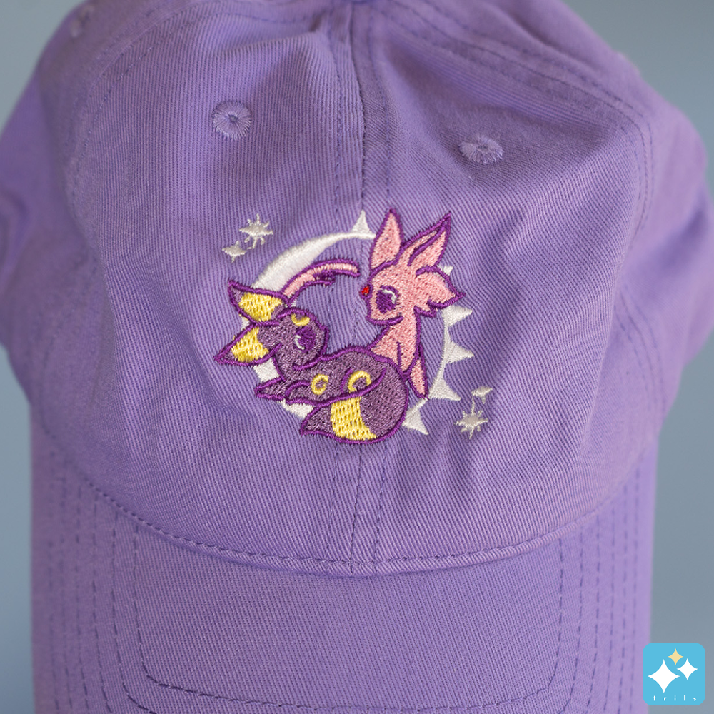 Sun and Moon Embroidered Cap