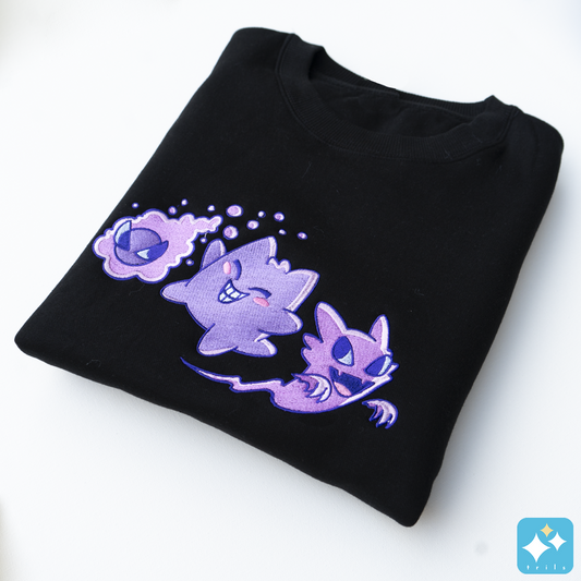 Ghost Trio Embroidered Crewneck Sweater