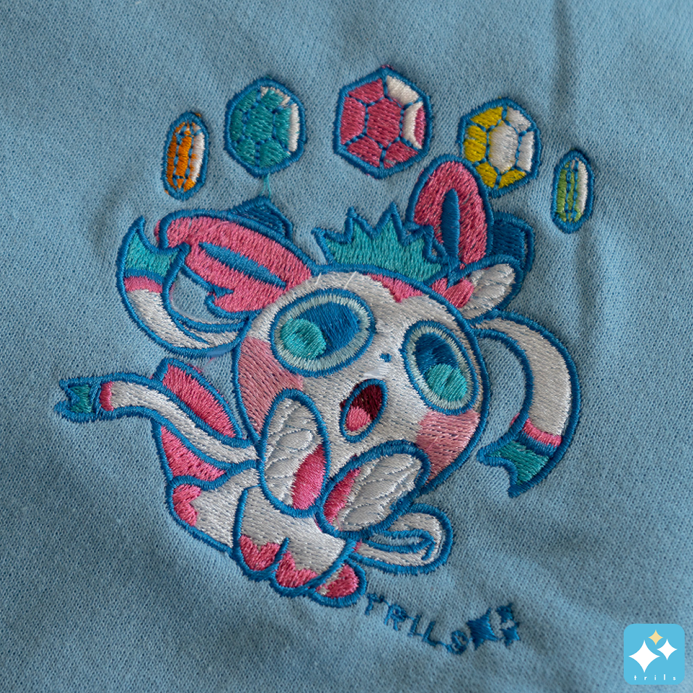 Bejeweled Embroidered Crewneck