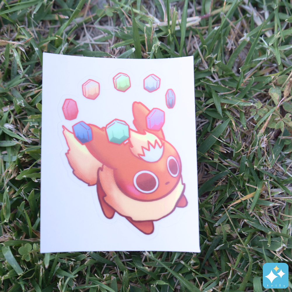 Anime Fox Evolution Weatherproof Stickers