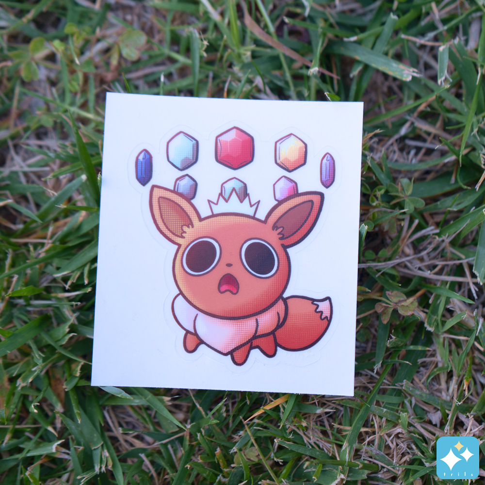 Anime Fox Evolution Weatherproof Stickers
