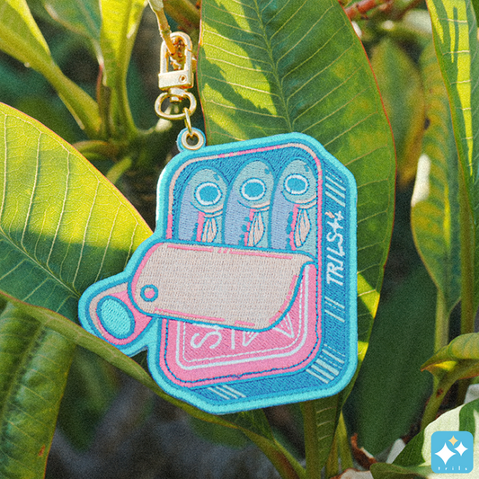 Sardines Embroidered Tag