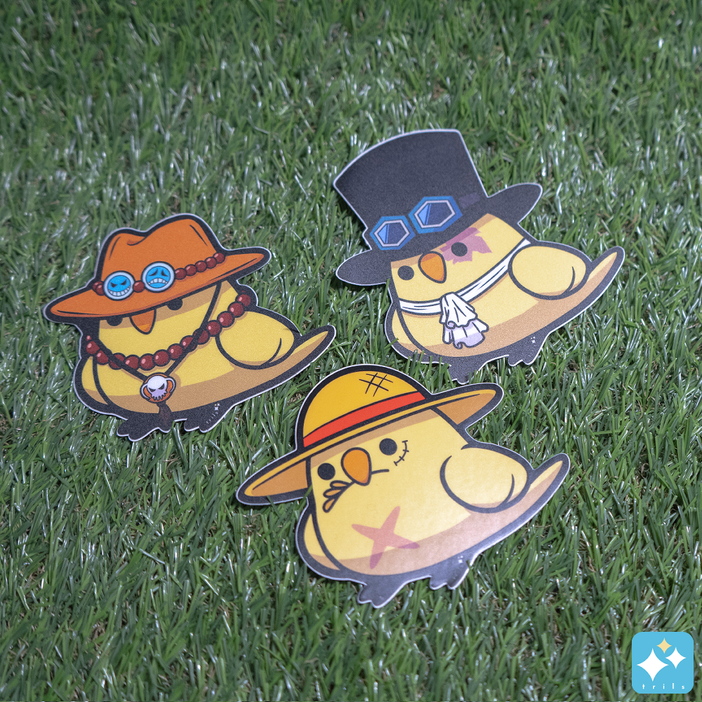 Anime Pirate Parrot Stickers