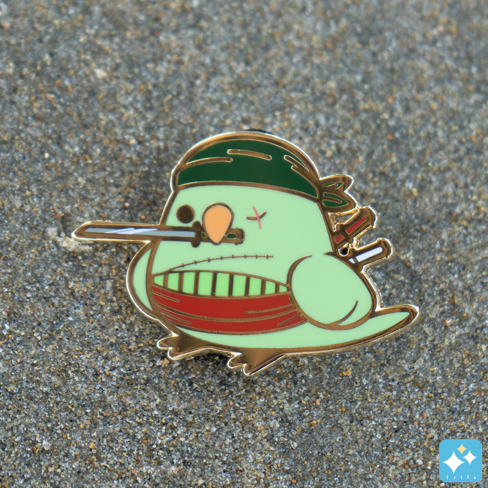 OP Pirate Parrot Enamel Pins